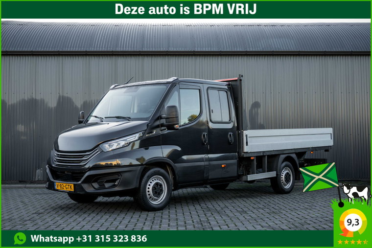 Iveco 35S14 | 3-Zits | 1e Eigenaar | 3.5T Trekgewicht | Cruise | Navi | open laadbak 3.42M | Climatronic leasen